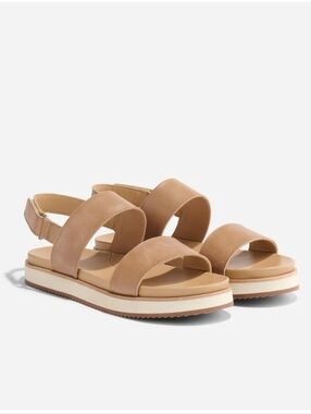 NEW Nisolo Go-To Flatform Sandal 2.0 (almond)
